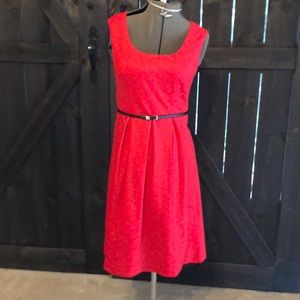 Red colored Black Label dress size 6